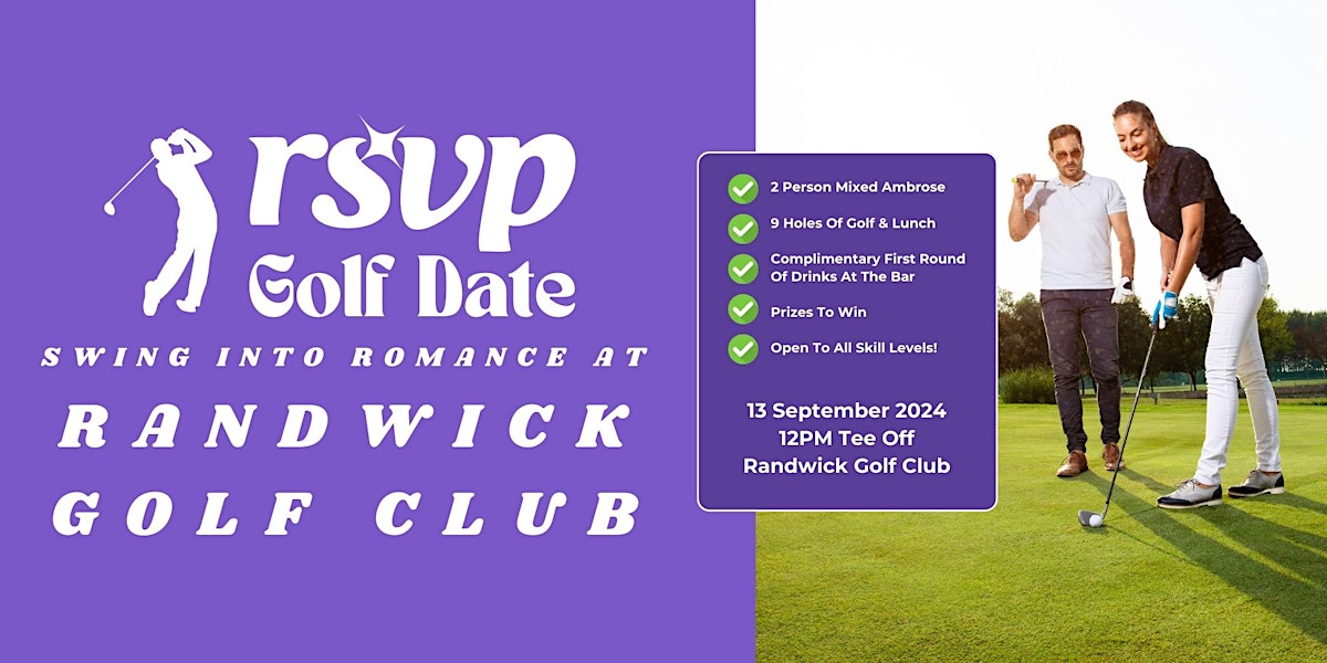 RSVP Singles Golf Date at Randwick Golf Club Australia's Most Trusted